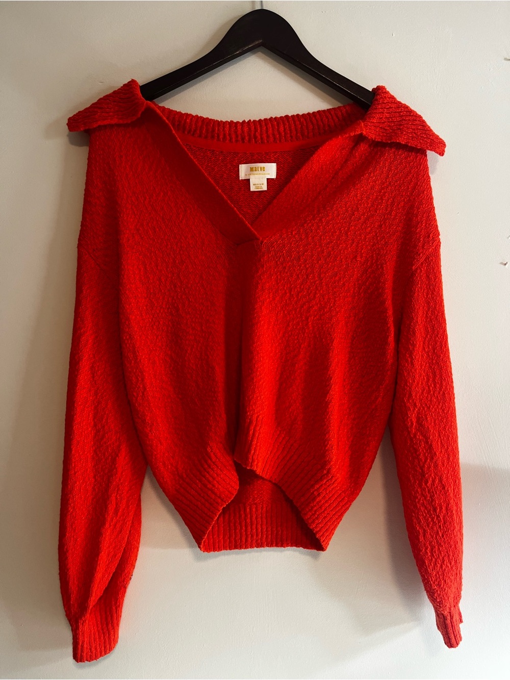 Maeve by Anthropologie V-Neck Polo Sweater